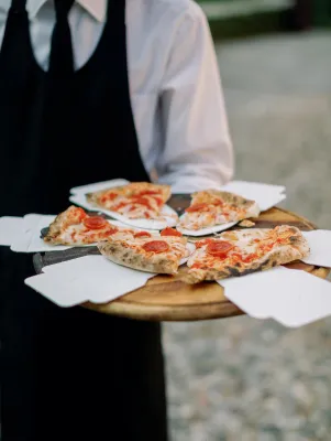 Stylish Pizza Party on Lake Como