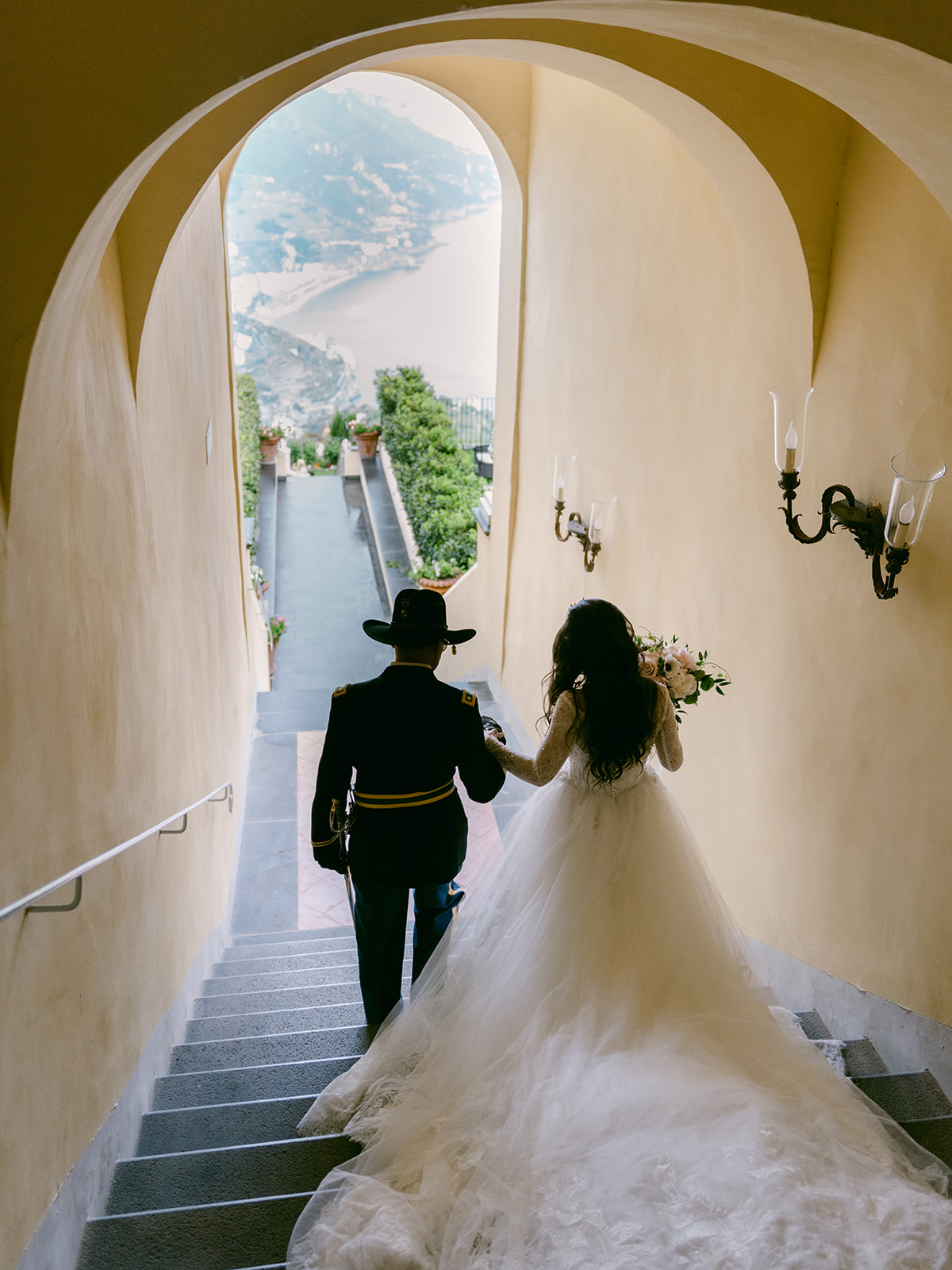 Dinner under the olive trees at Belmond Caruso, in the Amalfi Coast