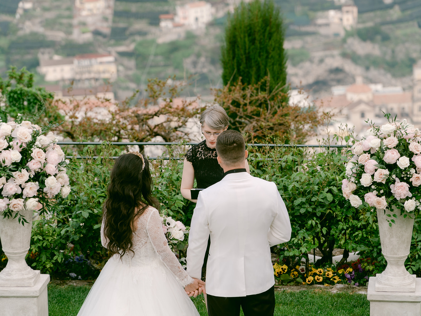 Dinner under the olive trees at Belmond Caruso, in the Amalfi Coast