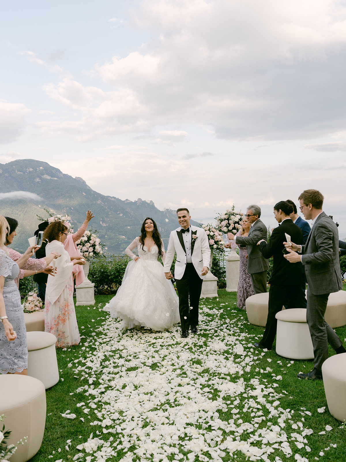 Dinner under the olive trees at Belmond Caruso, in the Amalfi Coast