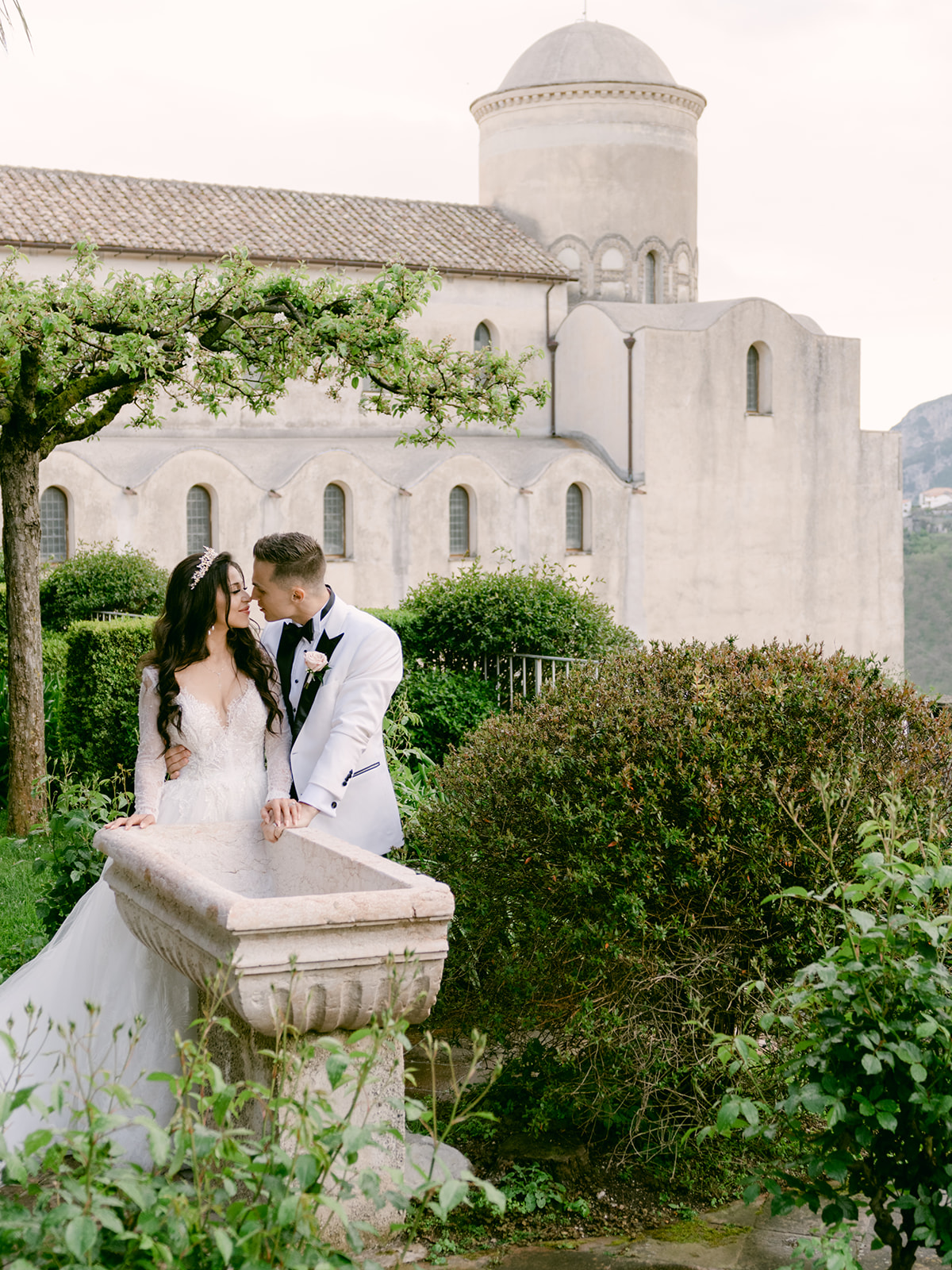 Dinner under the olive trees at Belmond Caruso, in the Amalfi Coast
