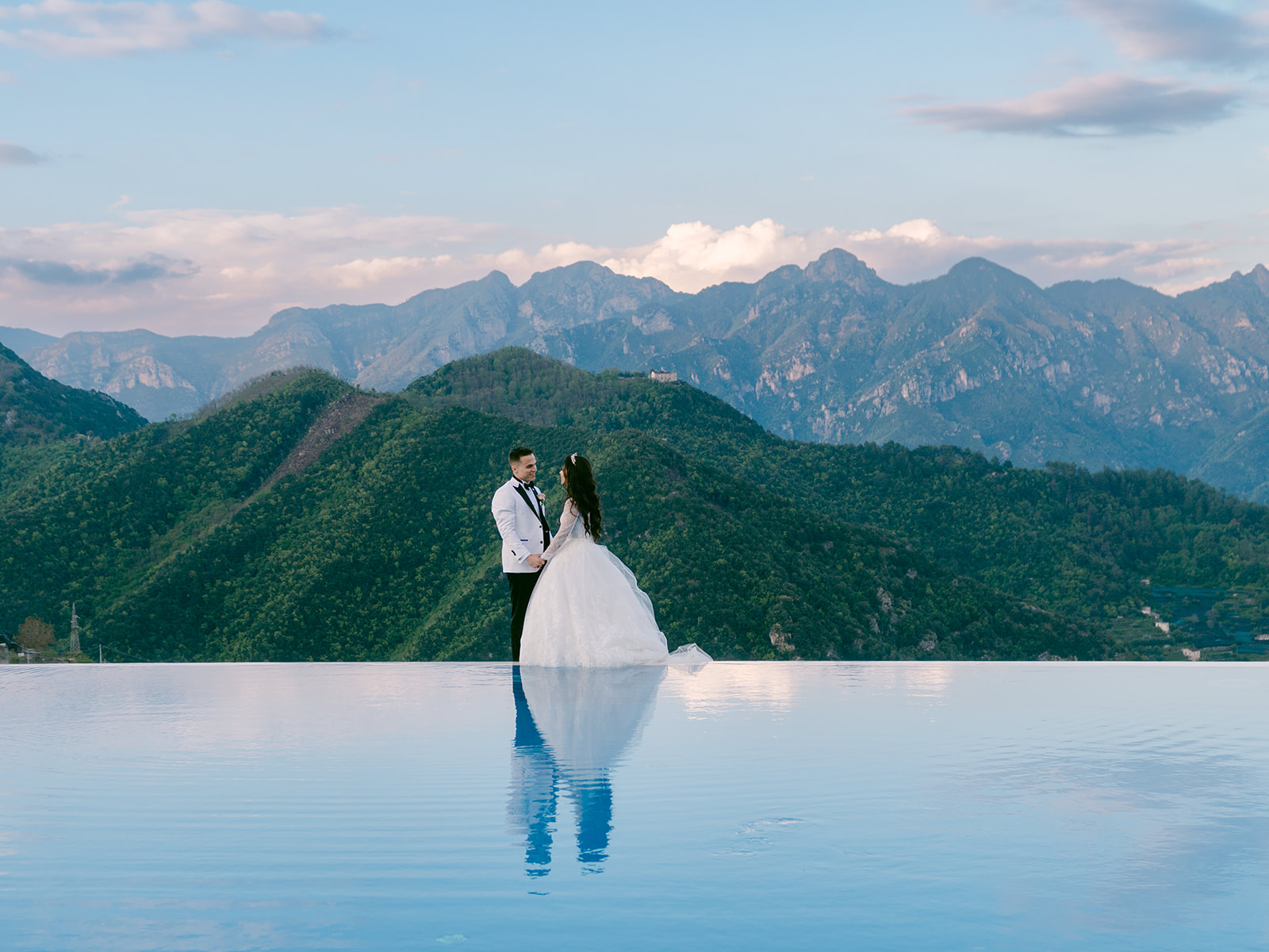Dinner under the olive trees at Belmond Caruso, in the Amalfi Coast