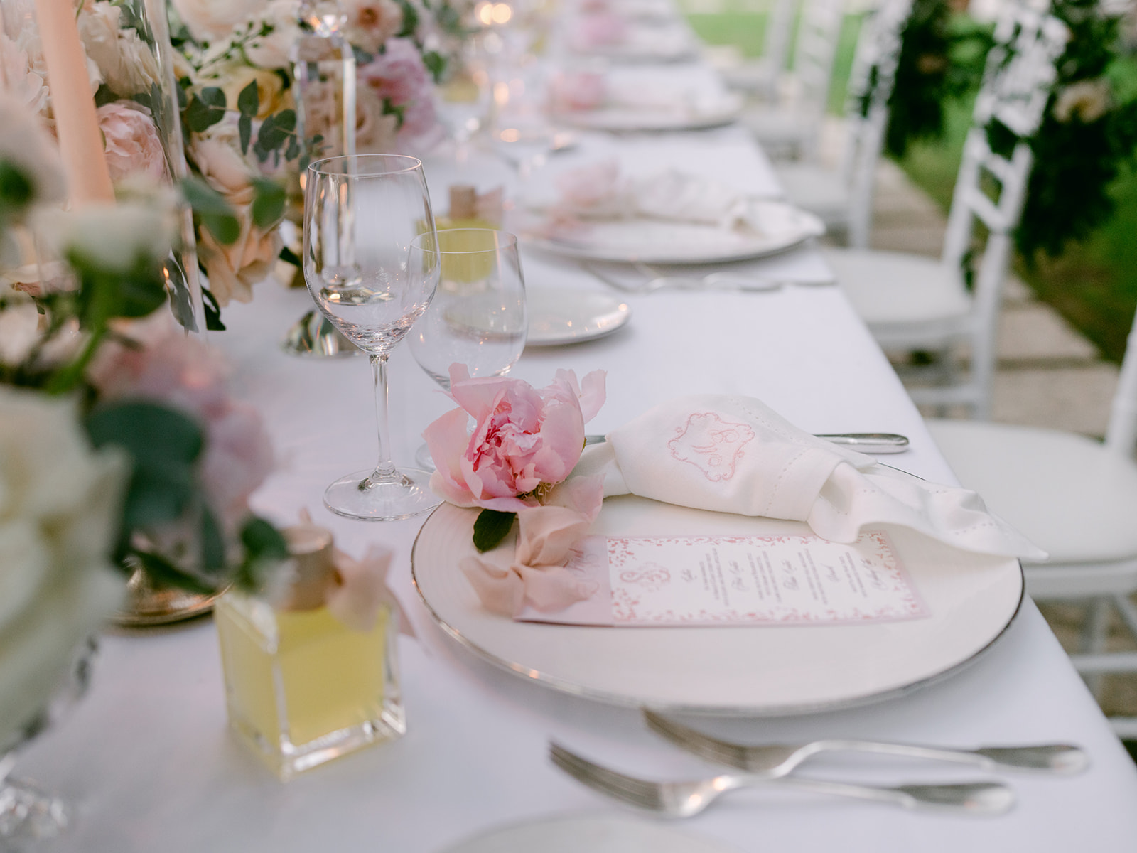 Dinner under the olive trees at Belmond Caruso, in the Amalfi Coast