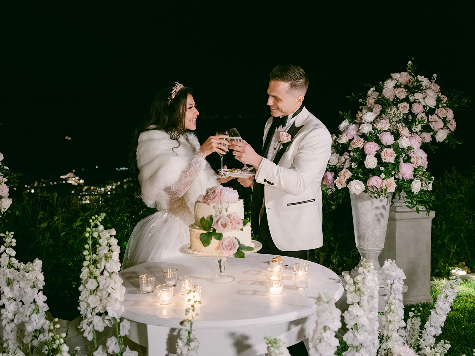 Dinner under the olive trees at Belmond Caruso, in the Amalfi Coast