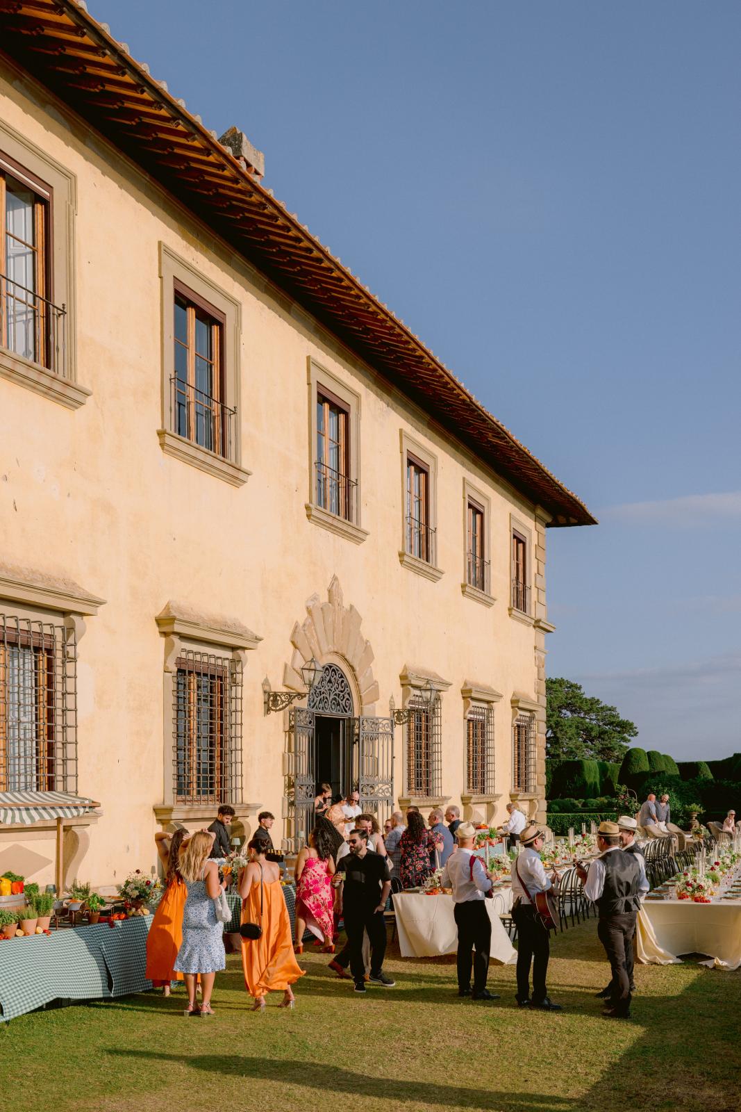 Welcome Party in stile toscano