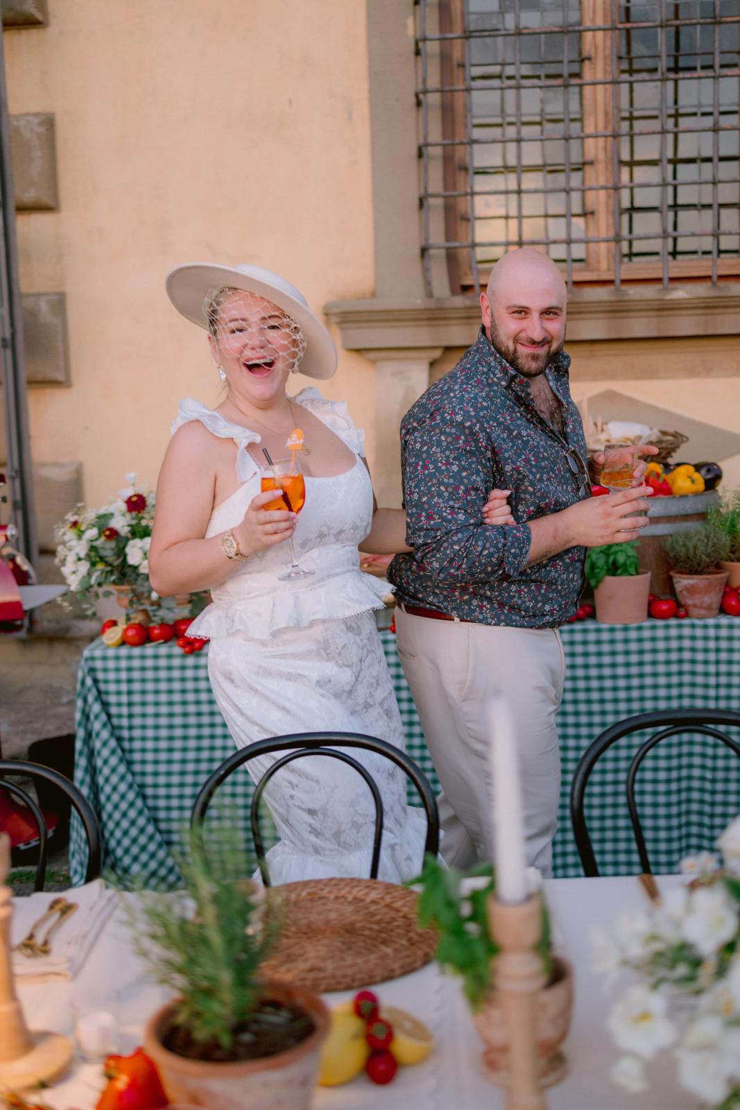 Welcome Party in stile toscano