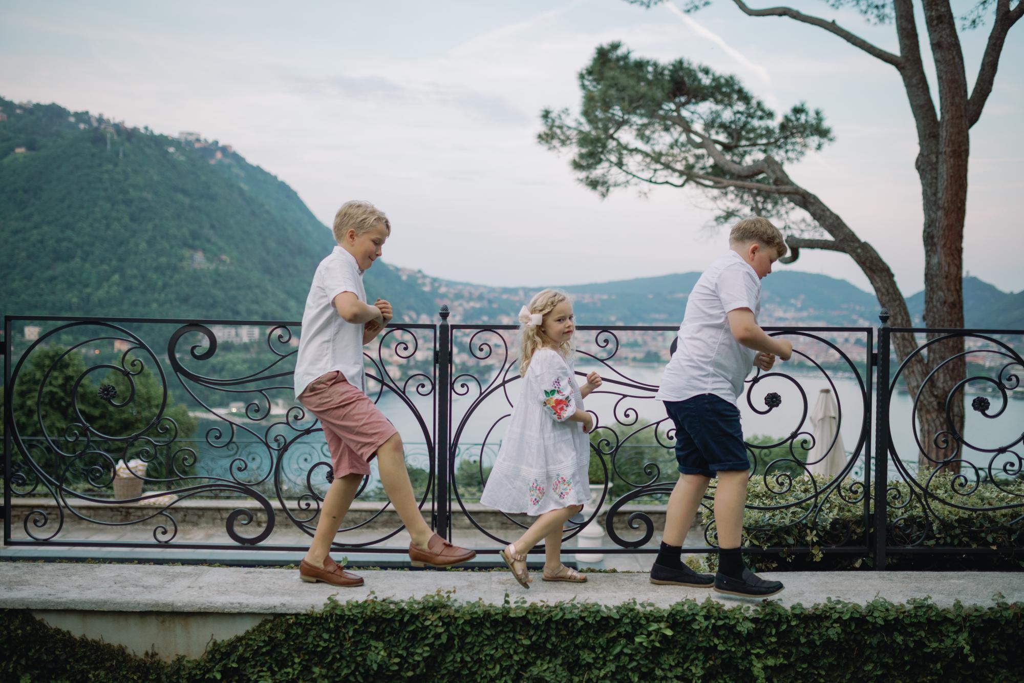 Stylish Pizza Party on Lake Como